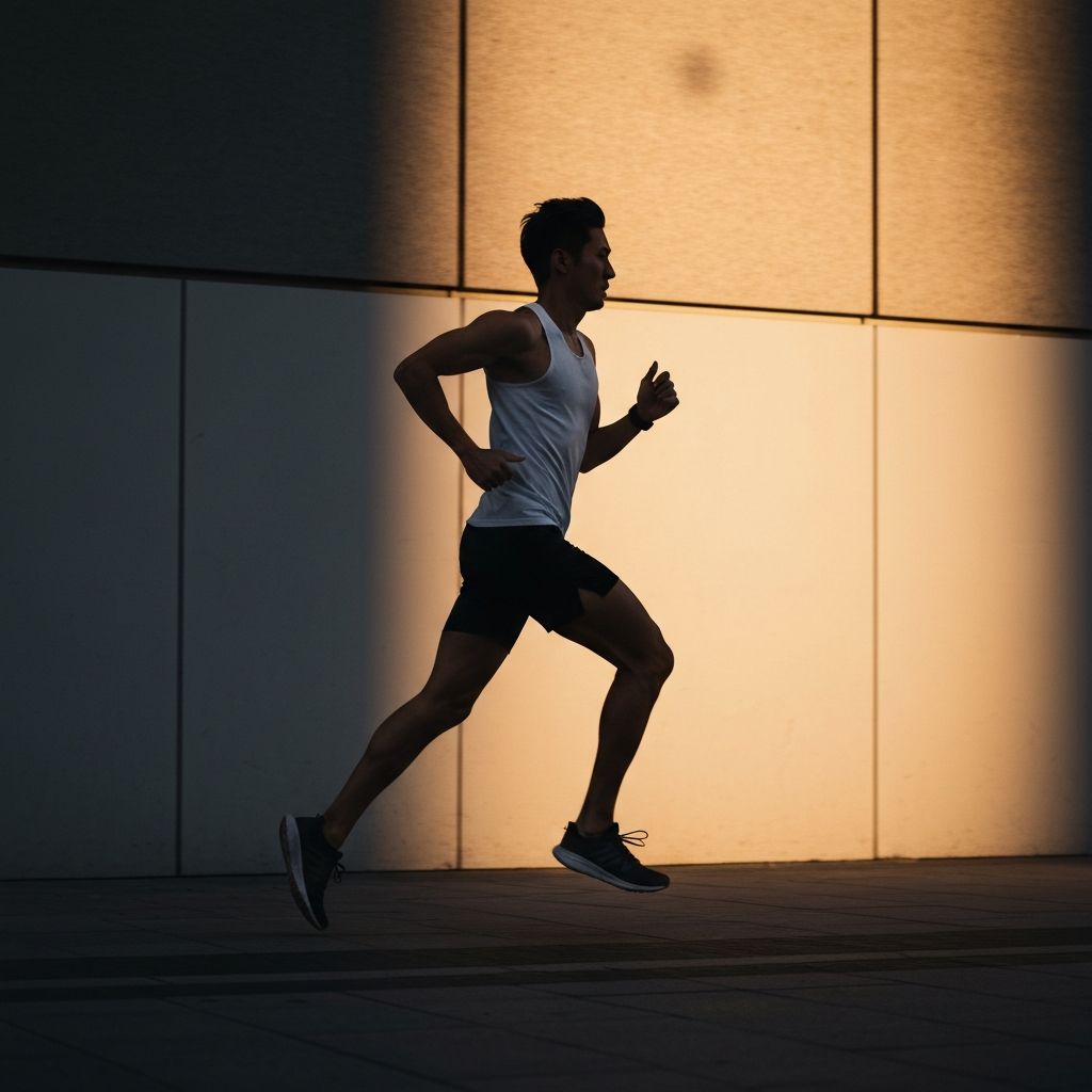 Силуета човека у трчању и активности